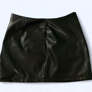 SHEIN Sleek Black Mini Skirt